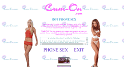 Desktop Screenshot of cum-on.com
